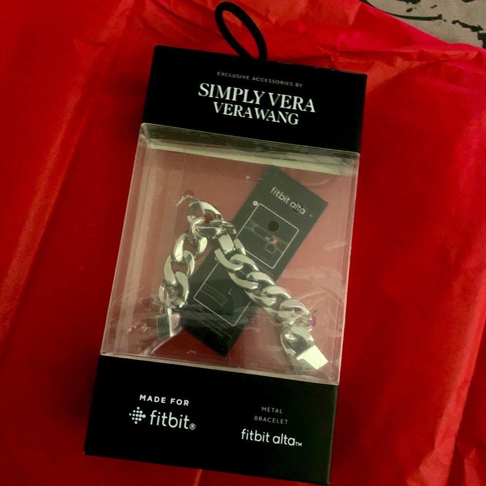 Simply Vera Vera Wang metal bracelet for FitBit Alta. Never used, still in box.